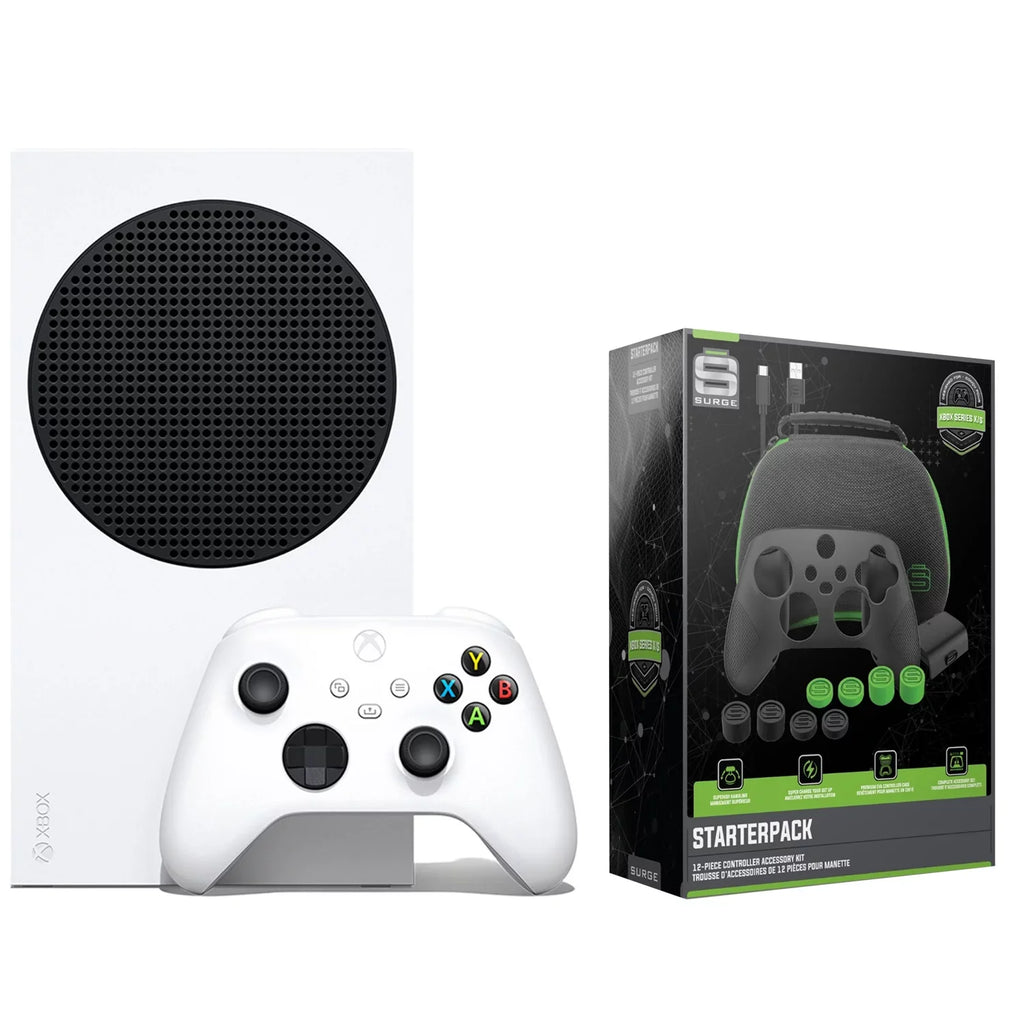 Microsoft Xbox Series S 512GB Console with StarterPack 12 Piece Accessory Kit Bundle