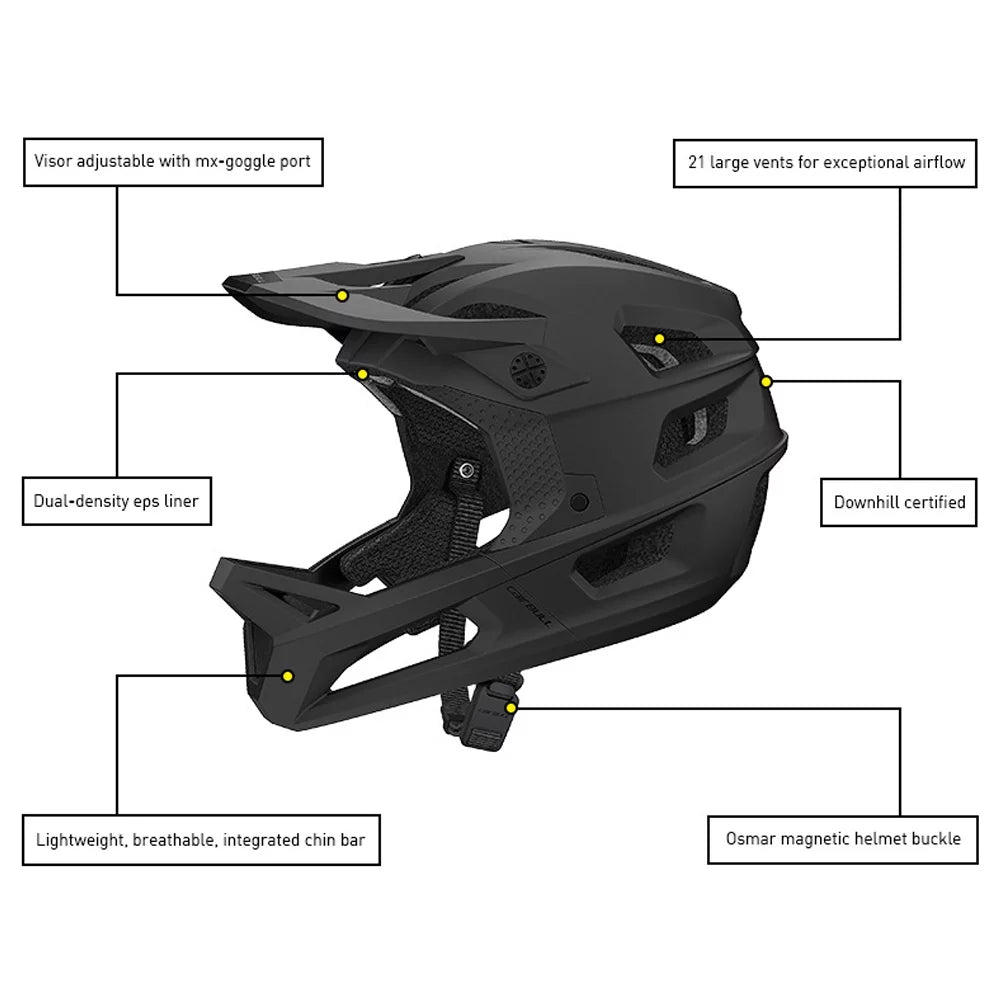 Cycling Helmet,Mountain Bike Safety And Mtb Helmet Adjustable Visor Bike With Helmet Enhanced Safety Helmet - Mountain Visor Downhill And Ideal Off-road Adventures Downhill And Freeride