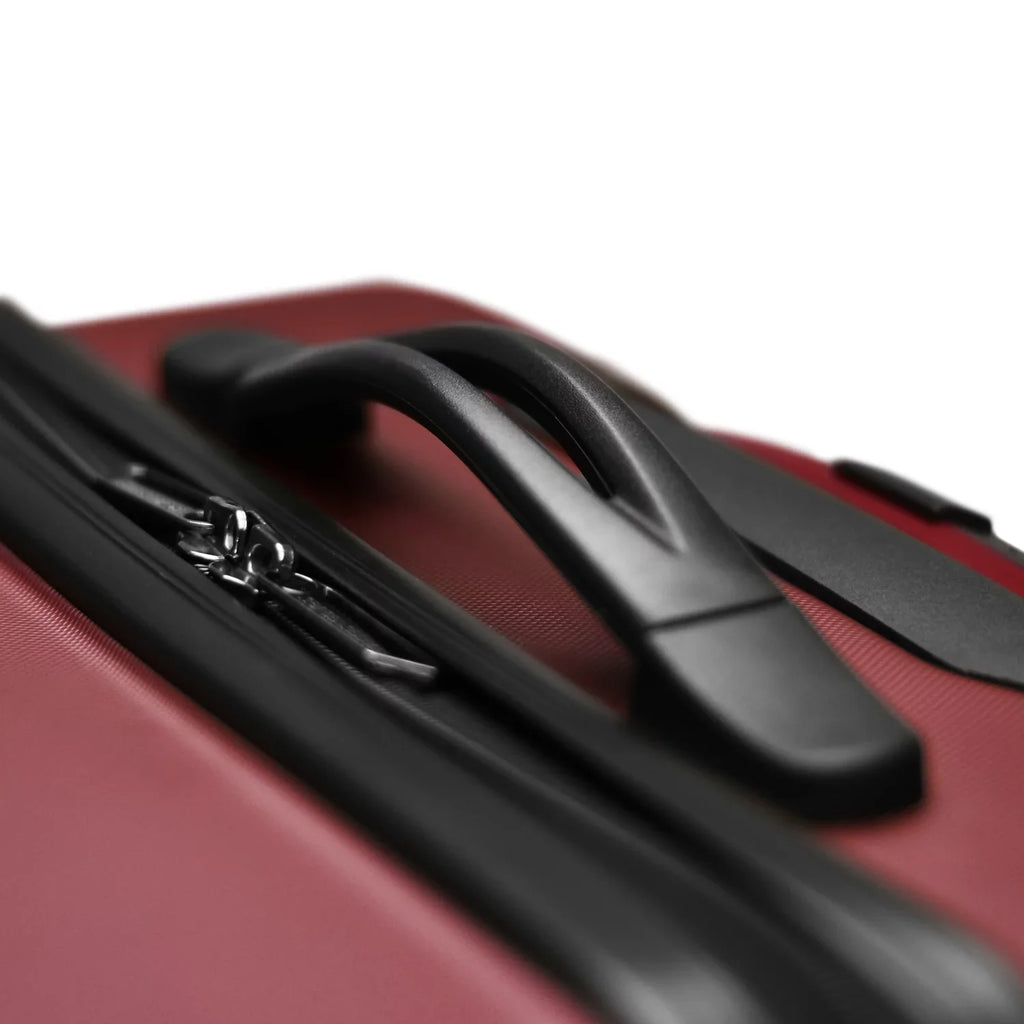 Travel Select TS09094R Savannah 3 Piece Hardside Spinner Luggage Set, Red