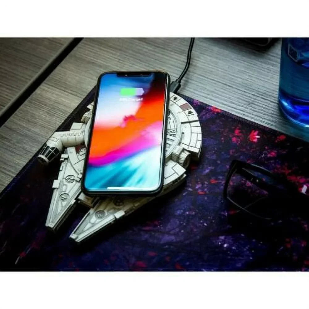 Star Wars Millennium Falcon Wireless Charger with  Adapter Charging Pad