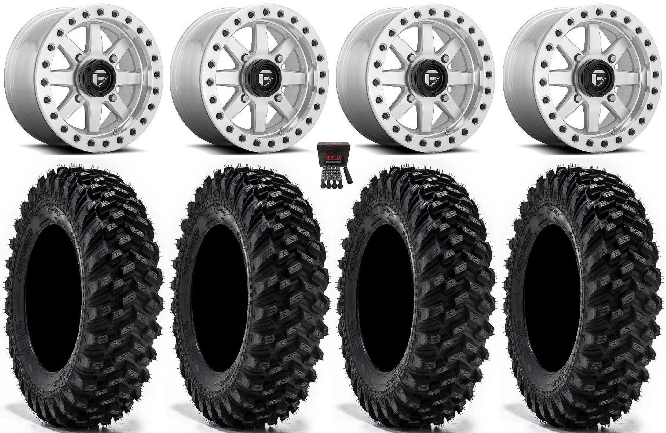 Fuel Maverick Bdlk 14" Wheels Mh 30" Warrior  Tires Sportsman  Ranger