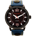 Wrangler 48.5mm Black Dial, Blue Strap Watch