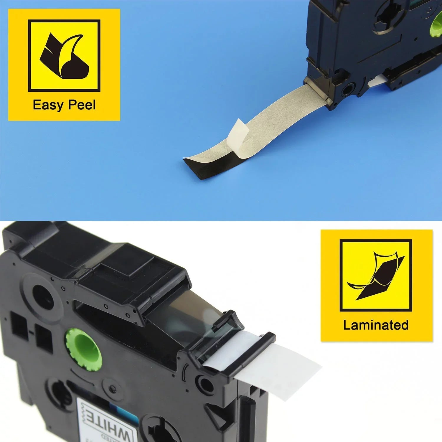 10PK Compatible for Brother P-touch Black on White Flexible  Cable Wire Label Tape 12mm 8m  TZe TZe-FX231 -FX231 TZe-231 -231 use in -D210 H110 H100 D400 D600 Label Maker