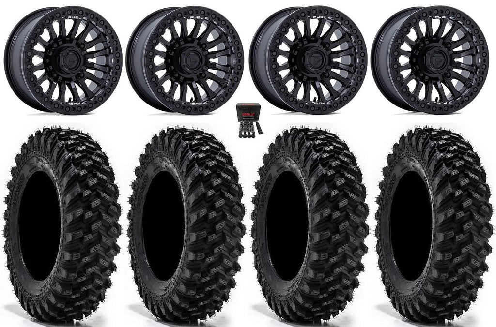 Fuel Rincon Bdlk 15" Wheels Bk 35" Warrior  Tires Sportsman  Ranger