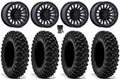 Fuel Rincon Bdlk 15" Wheels Bk 35" Warrior  Tires Sportsman  Ranger
