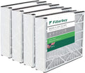 Filterbuy 20x25x5  8 Pleated   Furnace Air Filters for Trion Air Bear, Generalaire, Skuttle, and Ultravation (4-Pack)