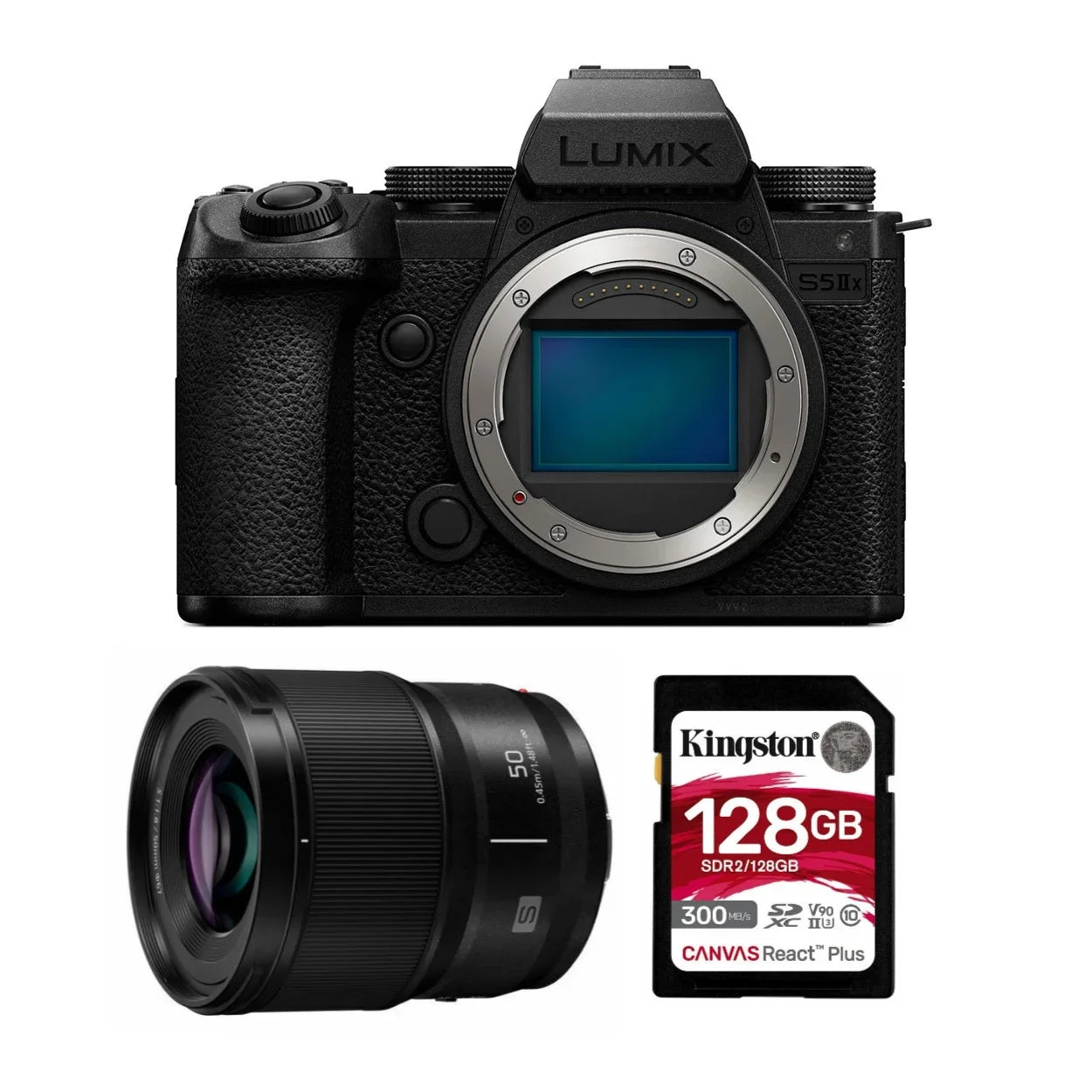 Panasonic Lumix S5  24.2MP Full Frame Mirrorless Camera with Phase Hybrid  with Panasonic  S 50mm f/1.8 Lens