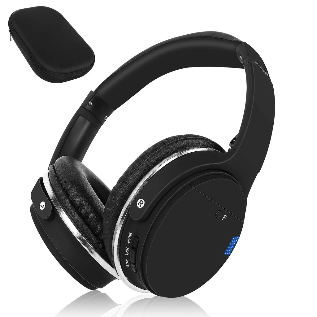 UrbanX UX35 Wireless Bluetooth Stereo Earphones with High Resolution Audio, Deep Bass, Superior Comfort Over The Ear Headphones with Mic for  Wildfire E2 Phone Call Support