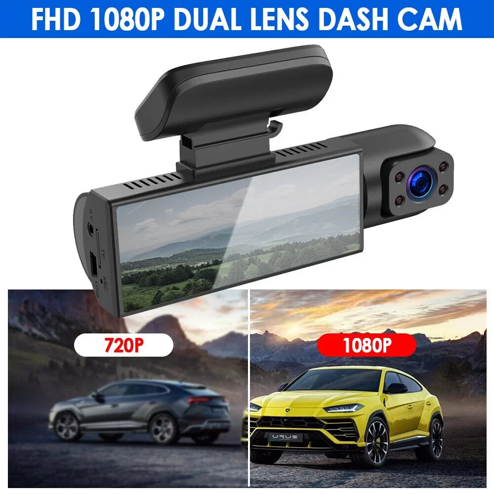 Vtin Car Dual Lens Dash Cam  1080P Video Recorder Camera G-sensor Parking Monitor