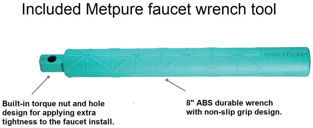 Metpure Water Filtration Faucet Antique Brass Vase Style Non Air Gap Reverse Osmosis Drinking Water Dispenser With Faucet Wrench
