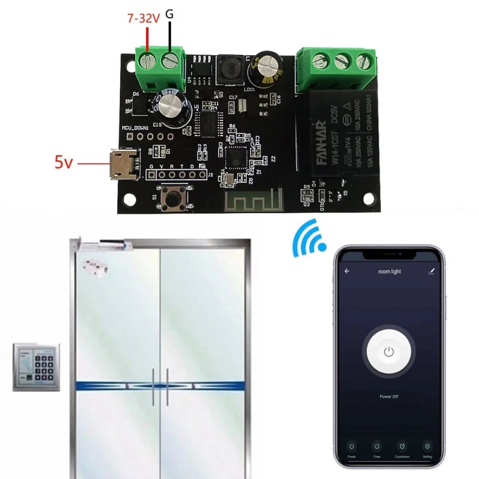 WiFi Relay Tuya Smart Switch Module 12V Smart life  Remote Control Timer  Inching Self-Locking Work with Alexa Google Home