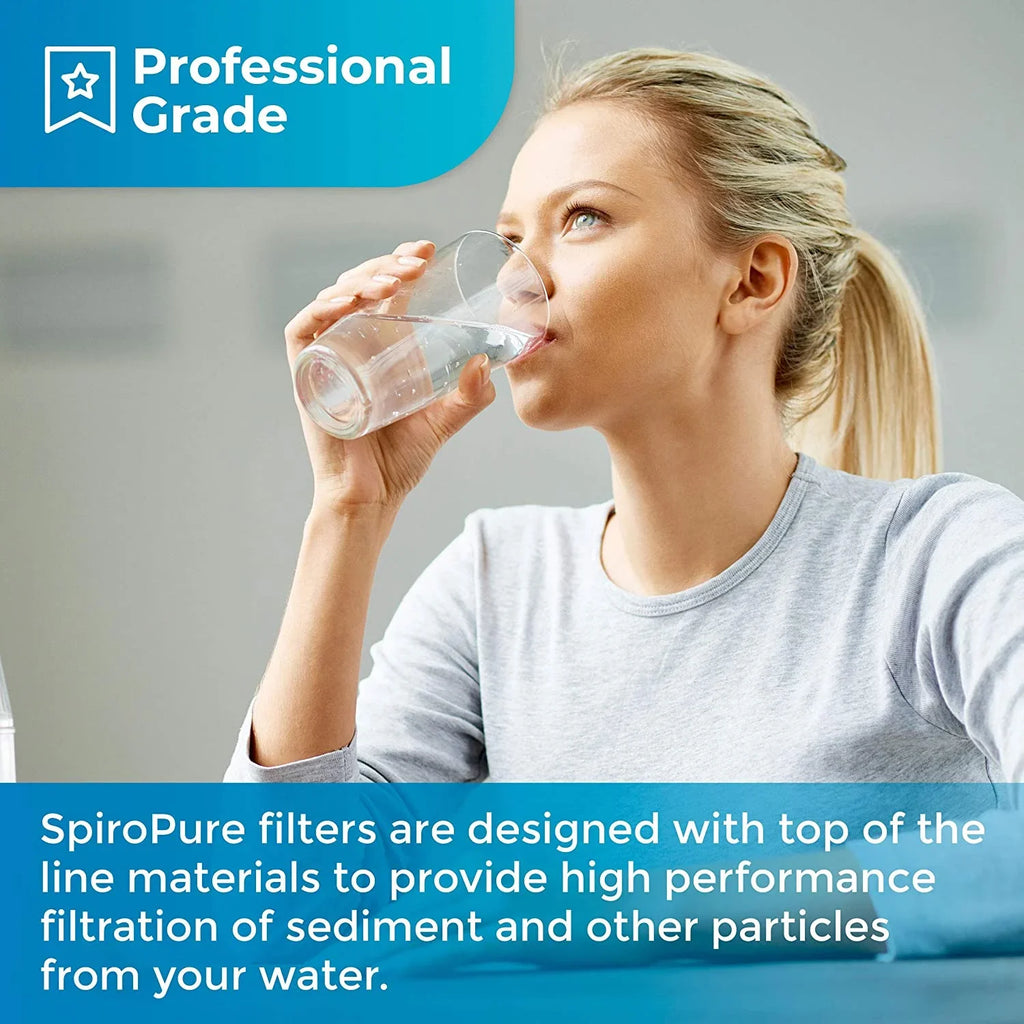 SpiroPure -P25 10x2.5 25 Micron Spun Melt-Blown Polypropylene Sediment Water Filter Cartridge P25 155015-43 (Case of 24)