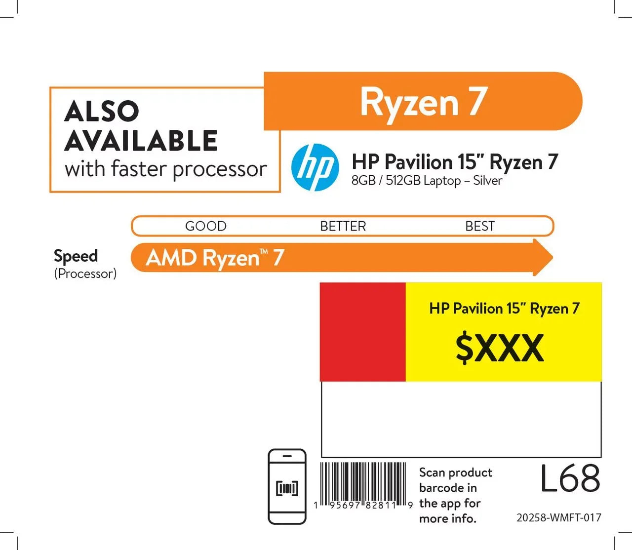 Pavilion 15.6" ,  Ryzen 7-5700U, 8GB , 512GB , Horizon Blue, Windows 11, 15-eh1070wm