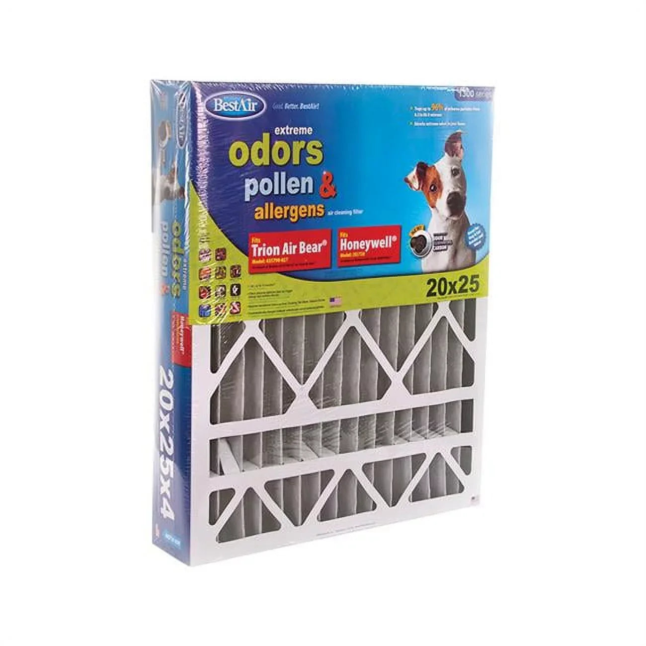 Bestair  20 x 25 x 4 in. Pleated Air Filter- pack of 3
