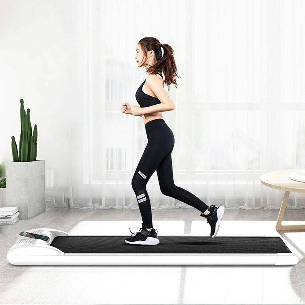 Loyalheartdy Portable  Electric Treadmill 0.65HP Under Desk Walking Pad Jogging Running Machine 1-6km/H with  Display for Home Office