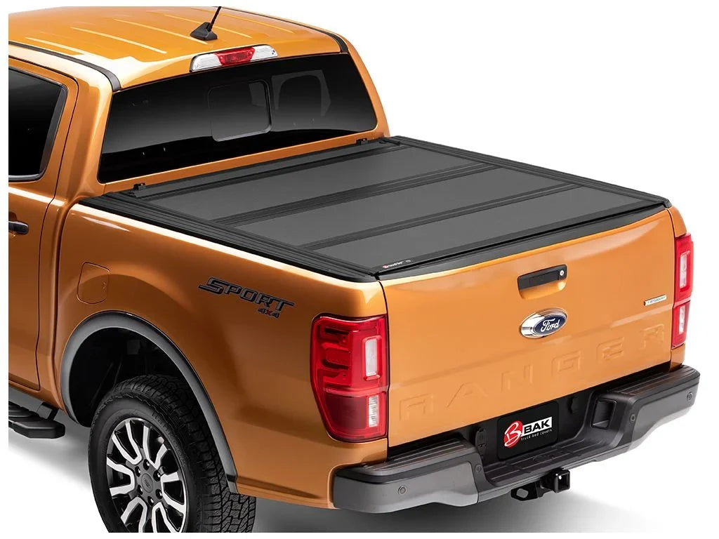 by RealTruck BAKFlip MX4 Hard Folding Truck Bed Tonneau Cover | 448332 | Compatible with 2019 - 2023 Ford Ranger 5' 1" Bed (61")