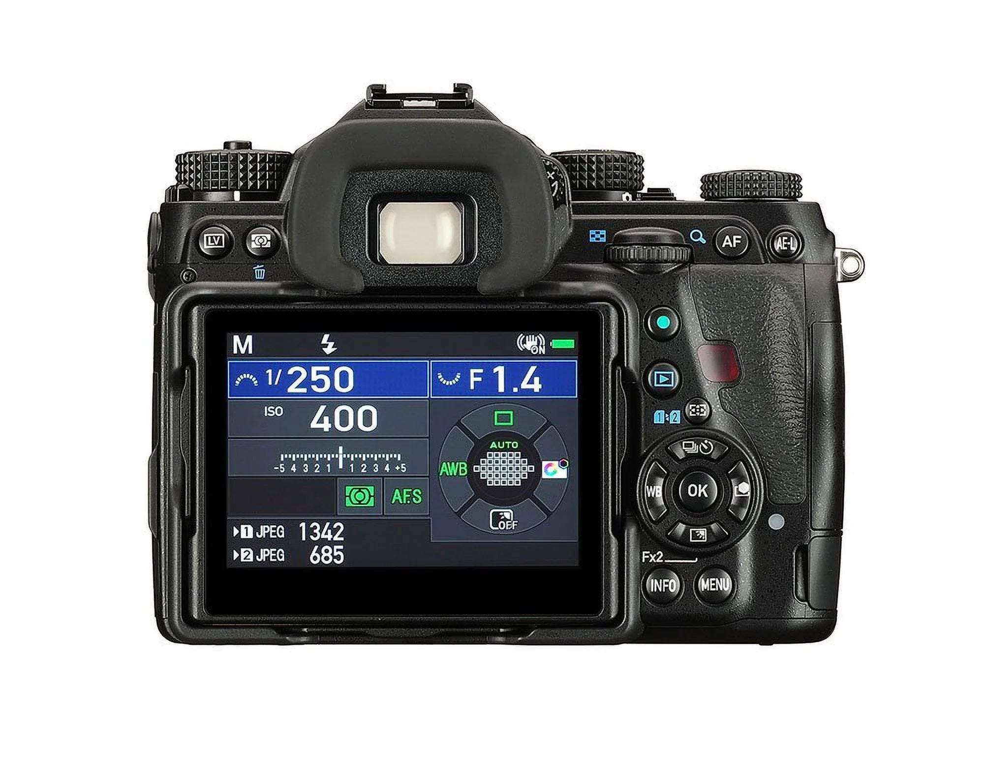 Restored Pentax K-1 Mark  36MP Weather Resistant  with 3.2"  , Body Only, Black Refurbished