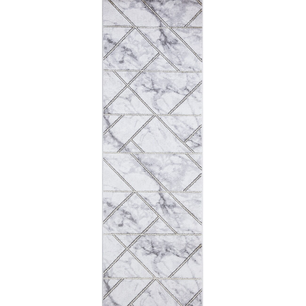 Concord Global Trading Concord Global Brighton Collection Bellucci Area Rug Silver/Ivory /Gray 7'10''x10'6" 8' x 10' Living Room