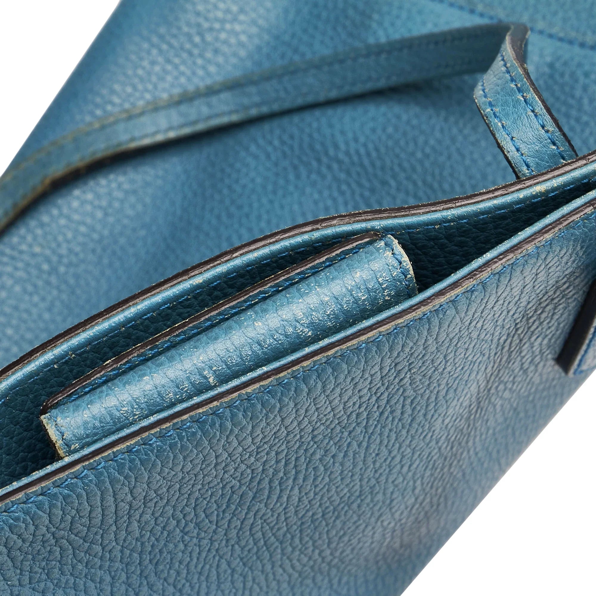 Pre-Owned Authenticated Gucci Medium Swing Tote Bag Calf Leather Blue Women (Good)