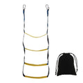 Boat Rope Ladder Boarding Ladder 400lbs Strength Portable Inflatable Boat Ladder Fishing Rope Ladder for Sailboat Jet Skis Inflatable Boat 4 Steps