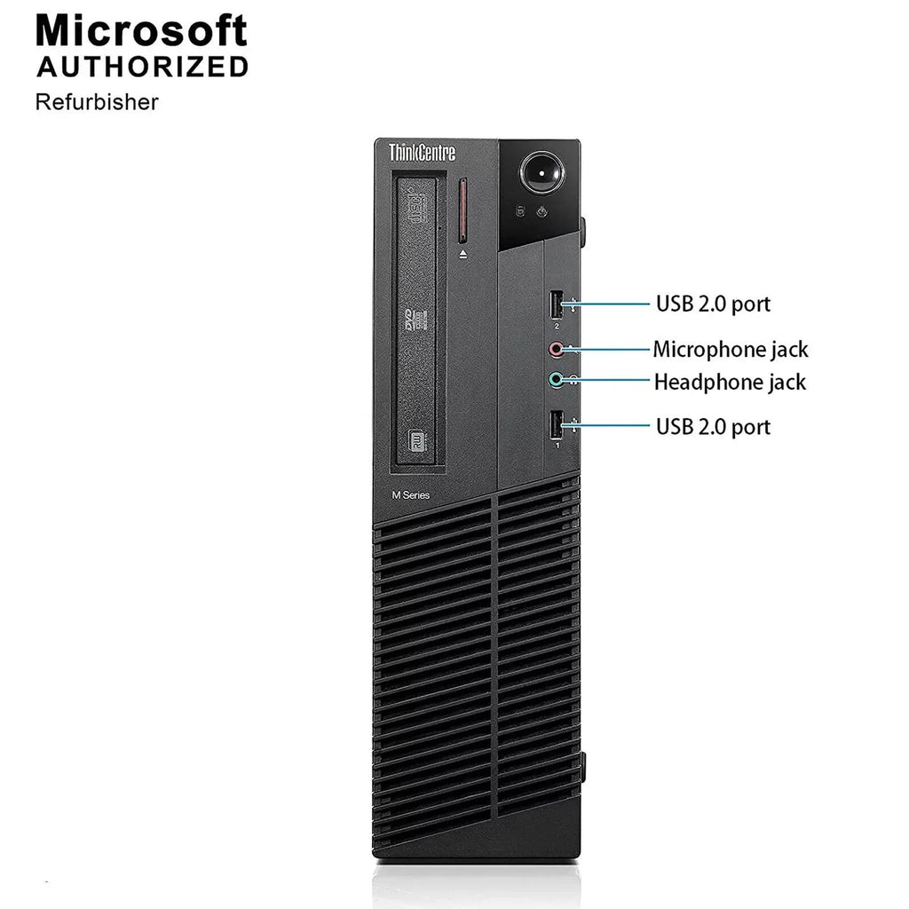 Lenovo M92P Desktop Computer  - Intel Quad-Core i5, 500GB , 16GB DDR3 , Windows 11 Pro, , ,  Keyboard and Mouse (Used - Like New)