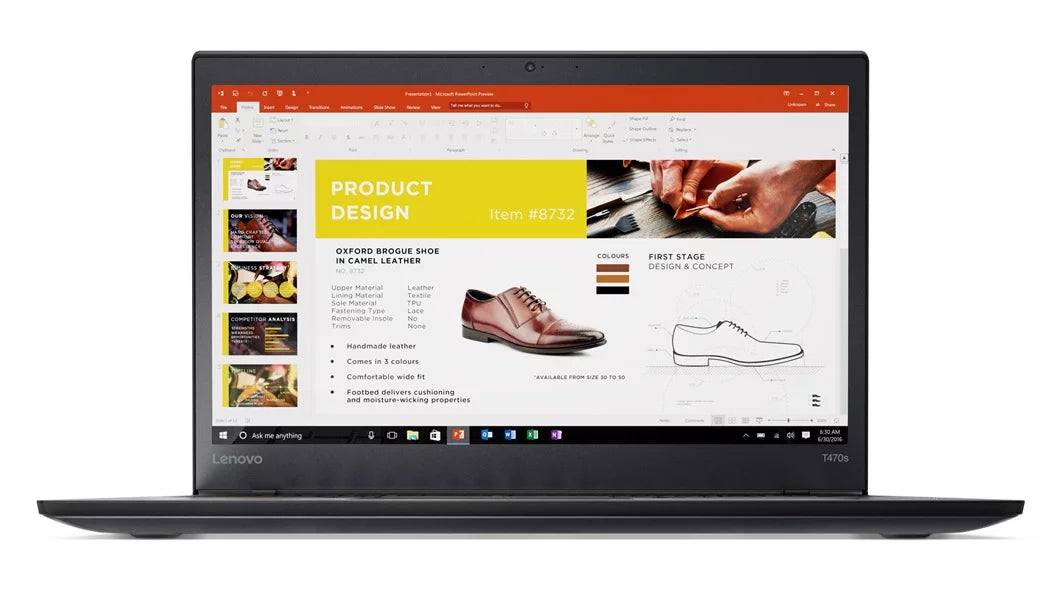 Lenovo ThinkPad T470s Touch Windows 7 Pro Laptop - Intel Core i7-7600U, 12GB , 256GB , 14"   (1920x1080) Matte Touchscreen, Fingerprint Reader, Smart Card Reader, Black Color