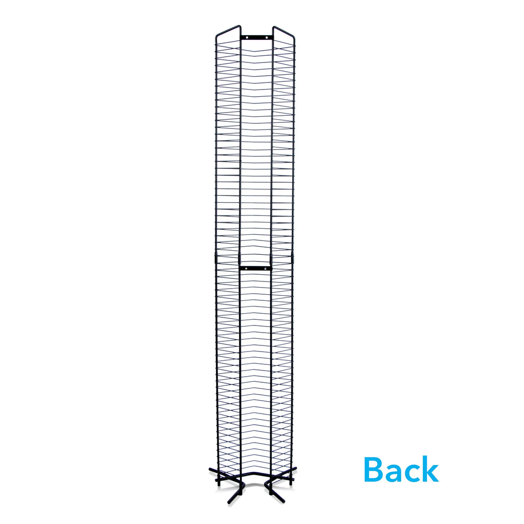 Atlantic Contemporary 65-Disc Onyx Heavy Guage Steel Media Storage Tower, Black