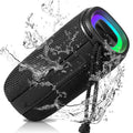 UrbanX X808 Bluetooth Speaker, IPX5 Waterproof Speakers 360°  Surround Sound with Punchy Bass, True Wireless Pairing, BT5.3, Portable Speaker for Nokia 3.1 - Black