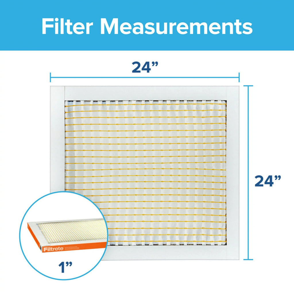 Filtrete 24x24x1 Air Filter,  800  10, Micro Particle Reduction, 4 Filters