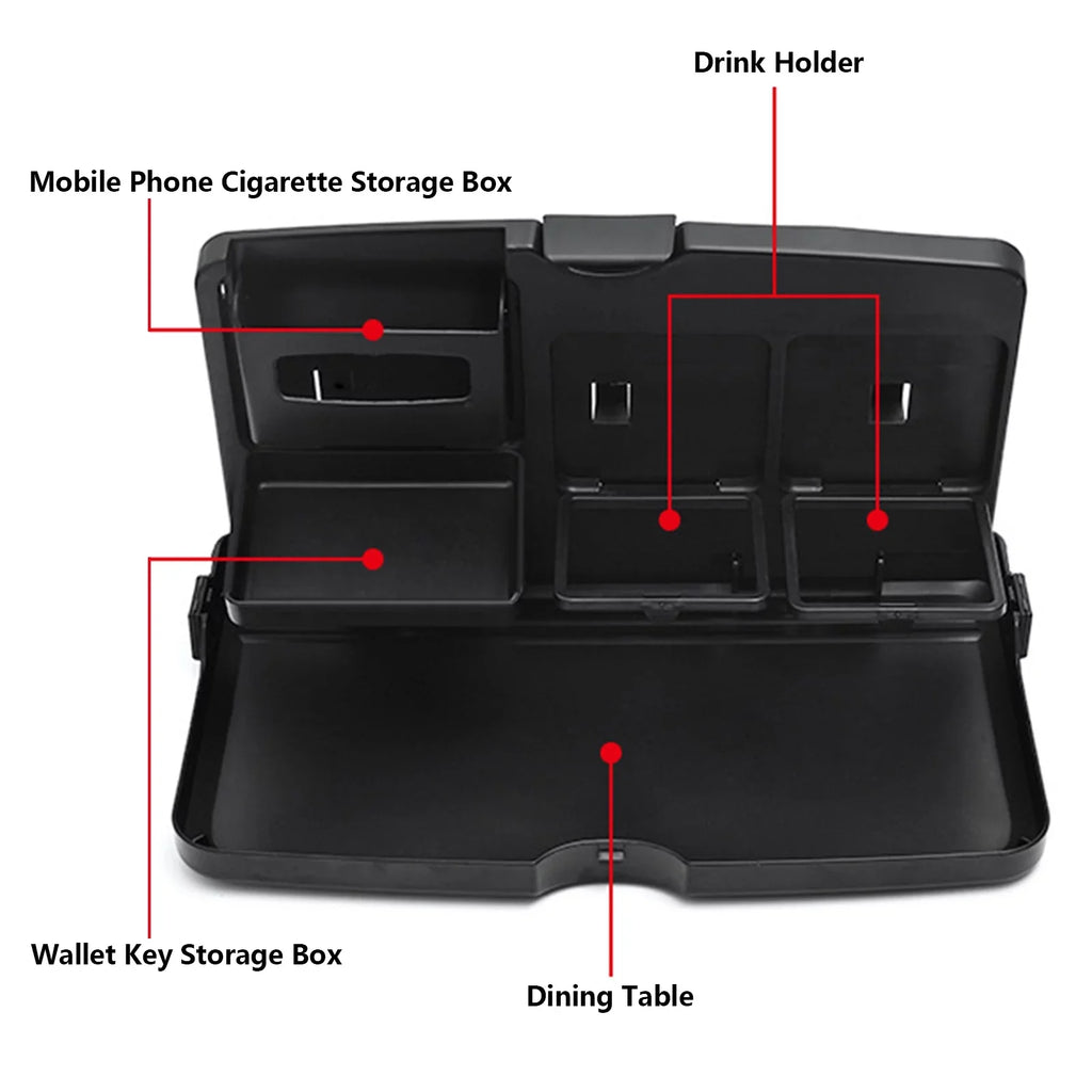 Car Back Seat Tray Table Foldable Car Backseat Table And Organizer Car Work Dining Table Food Tray Portable Auto Food And Drink