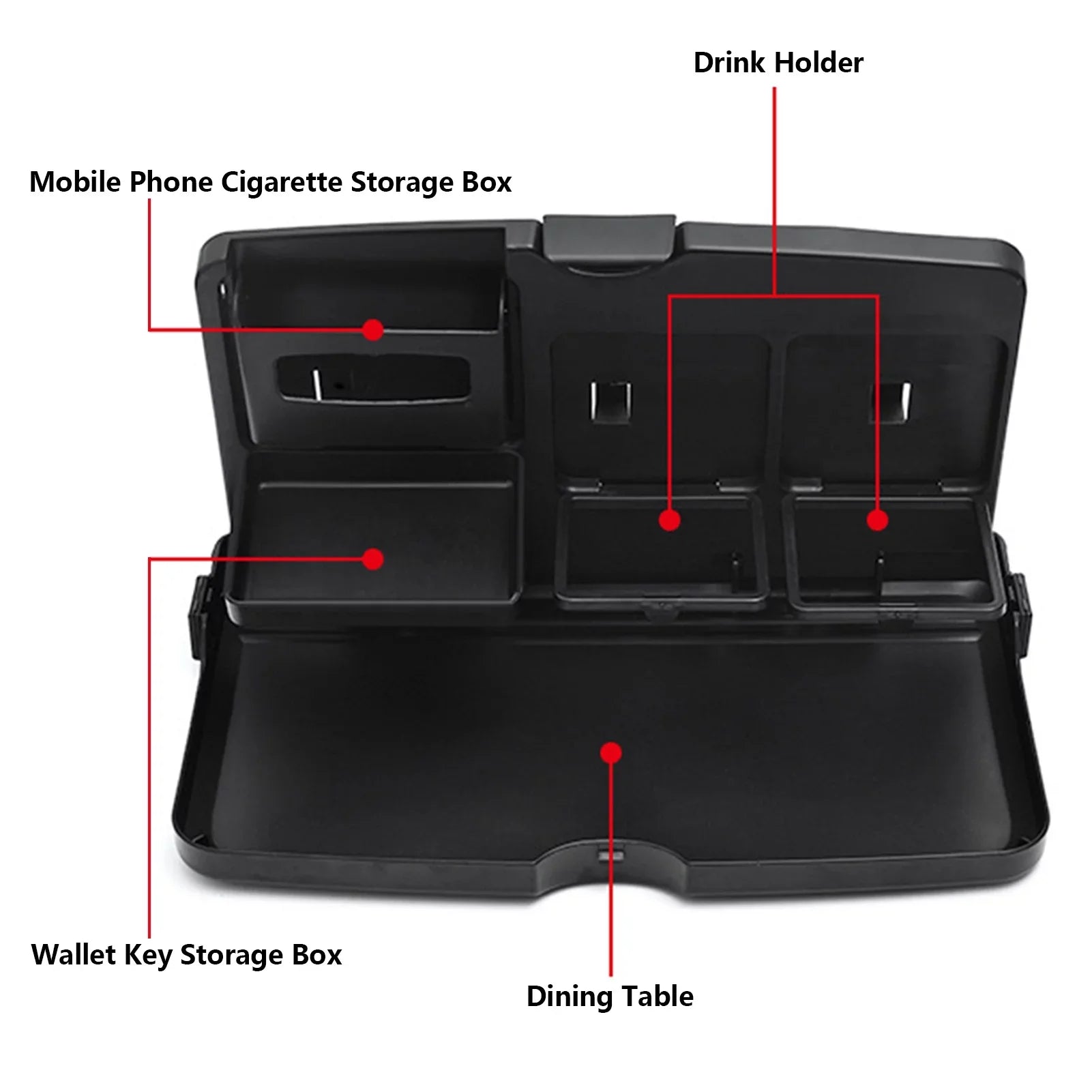 Car Back Seat Tray Table Foldable Car Backseat Table And Organizer Car Work Dining Table Food Tray Portable Auto Food And Drink
