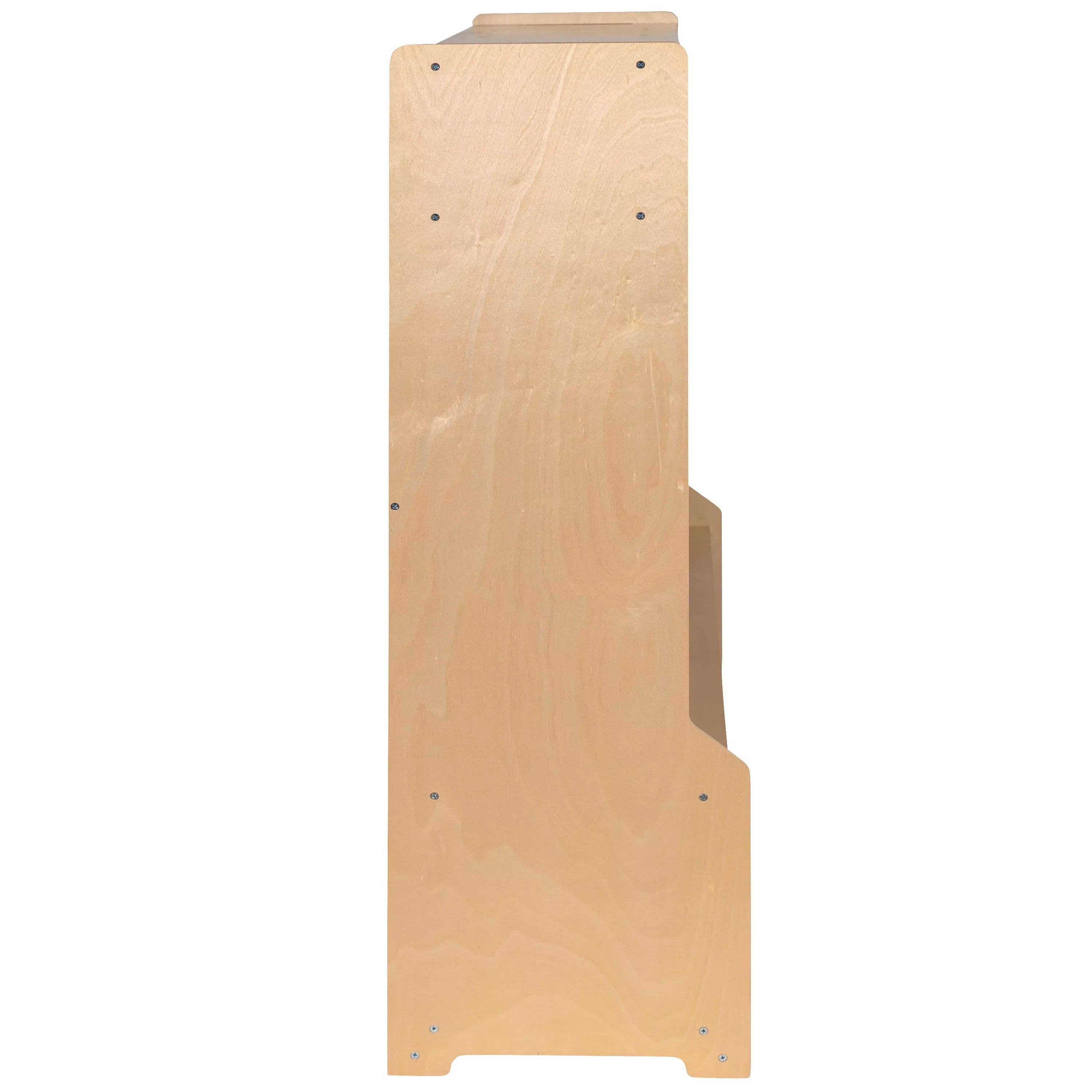 Emma + Oliver Wood 5 Section School Coat Locker with Bench, Cubbies and Storage Organizer Hook