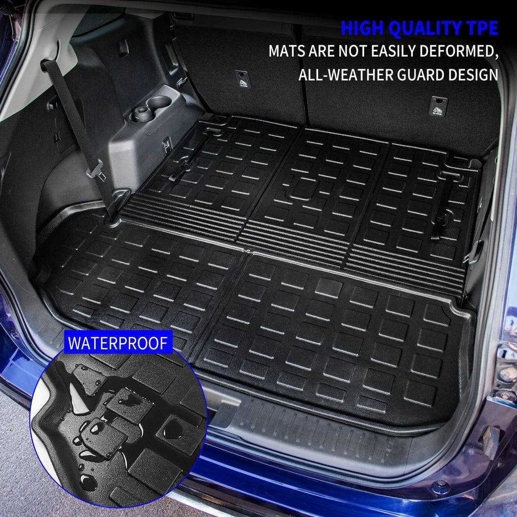 Fit 2020-2024 Toyota Highlander Floor Mats Trunk Mat Cargo Liner 2023 7 Seats Highlander Accessories