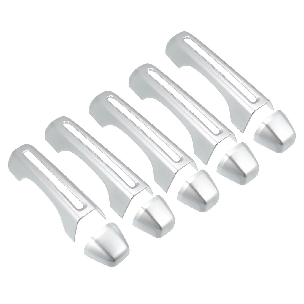 Silver Tone Door Handle Trim Cover Kit and Tailgate Handle Cover for Jeep Wrangler    2 & 4 Doors 2018-2021