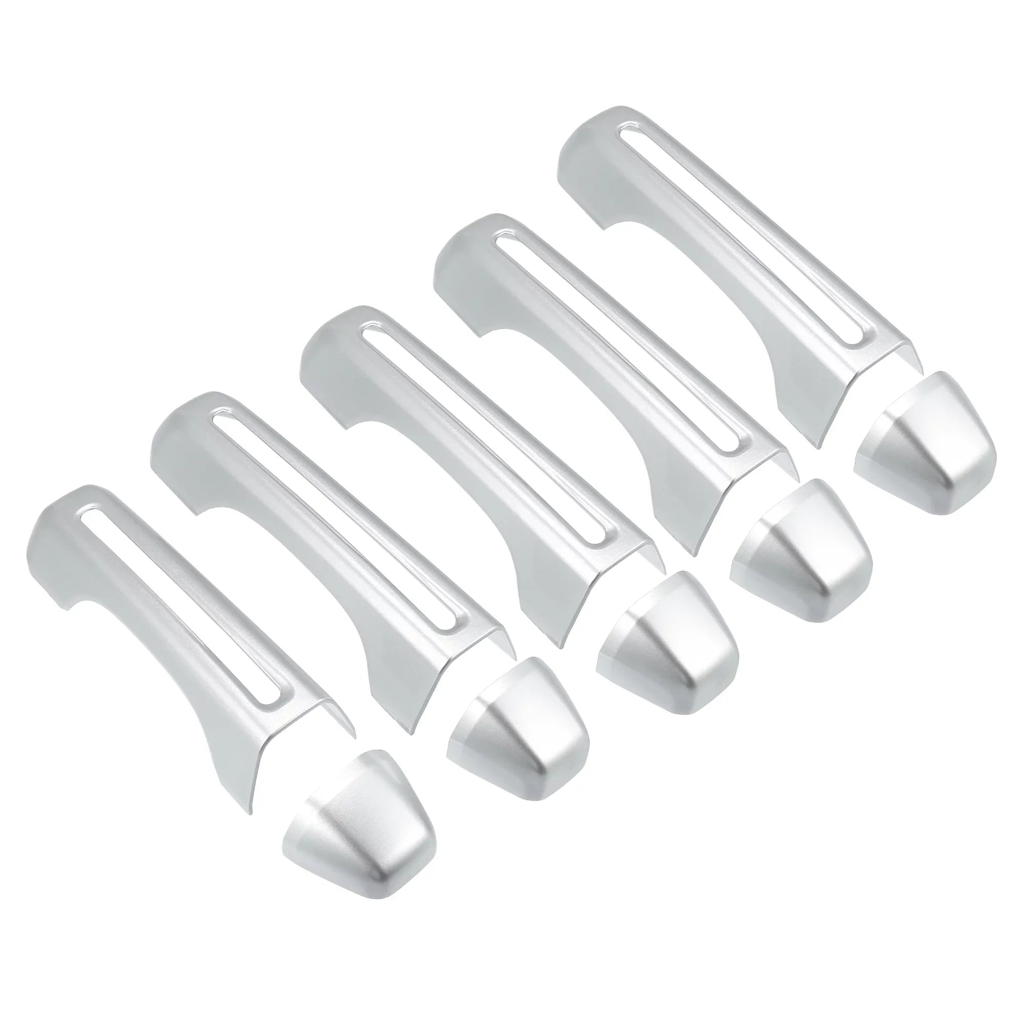 Silver Tone Door Handle Trim Cover Kit and Tailgate Handle Cover for Jeep Wrangler    2 & 4 Doors 2018-2021