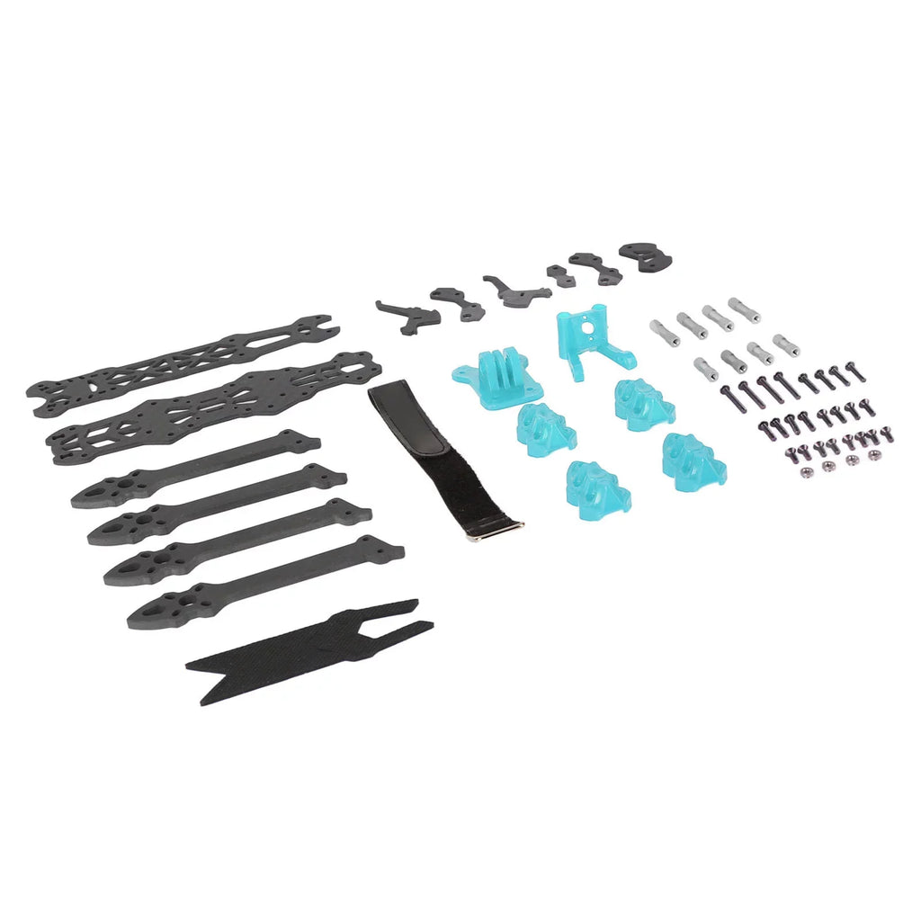 Buumin  Racing Drone Frame Professional 225mm Wheelbase Carbon Fiber Quadcopter Frame for  Drone Accessories Blue