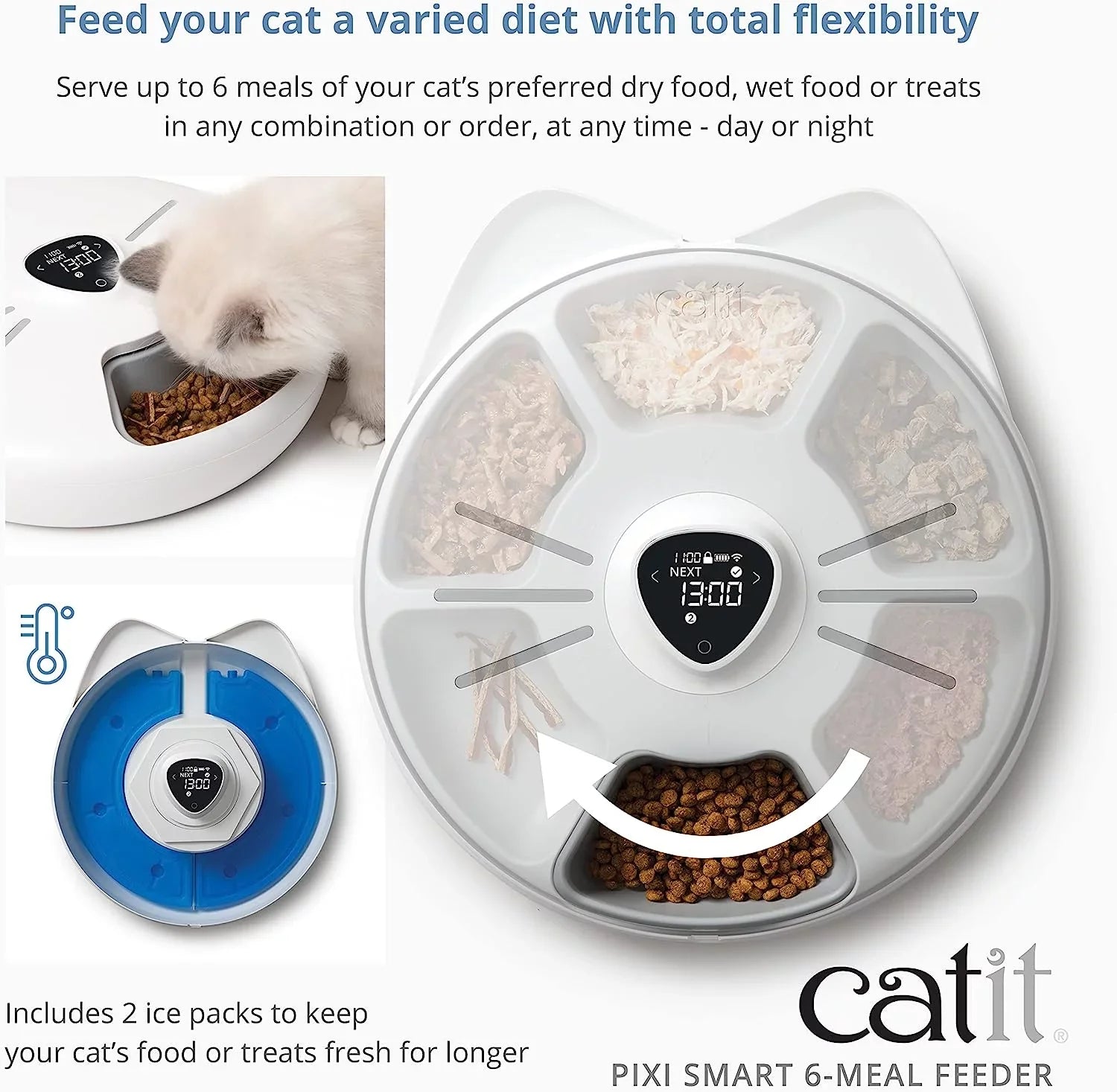 Catit Pixi Smart 6-Meal feeder