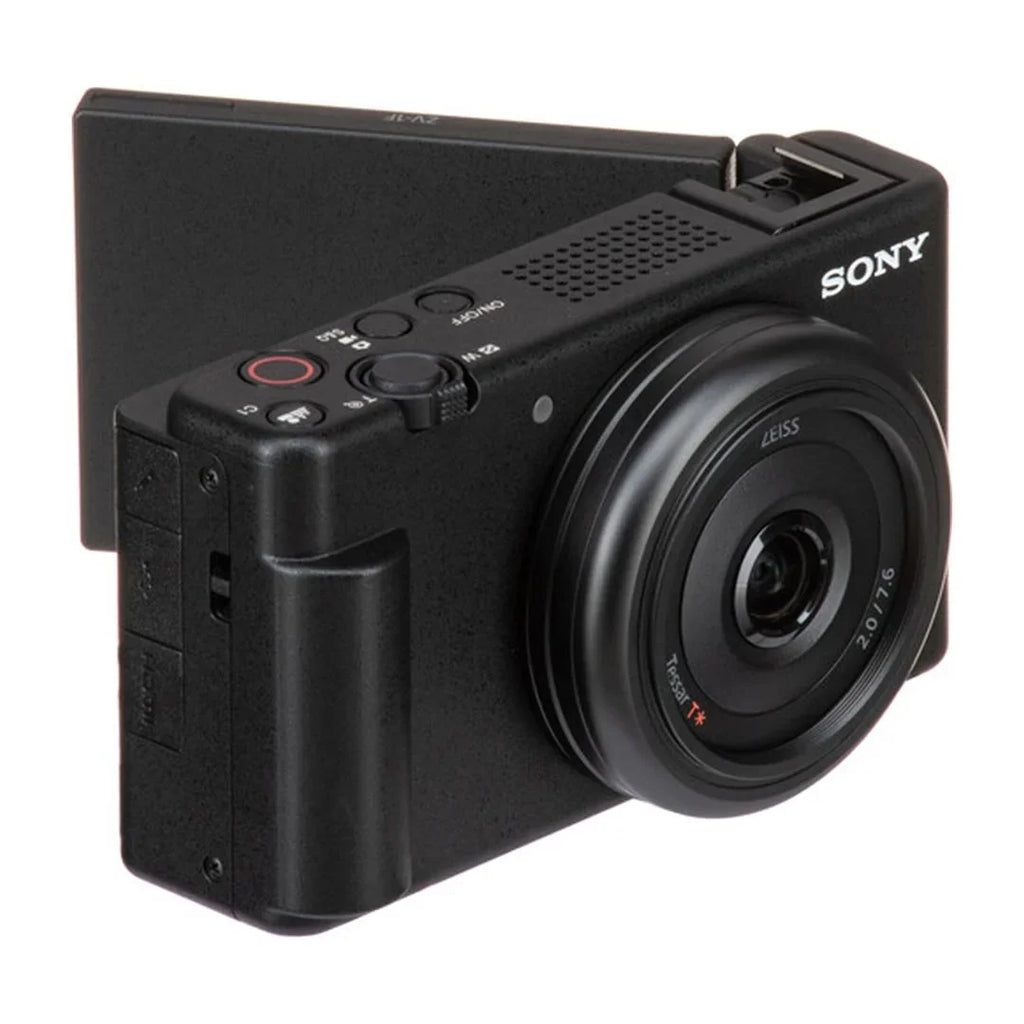 Sony -1F Vlogging Camera (Black) with SanDisk 64GB Memory Card + Tripod + ZeeTech Accessory Bundle
