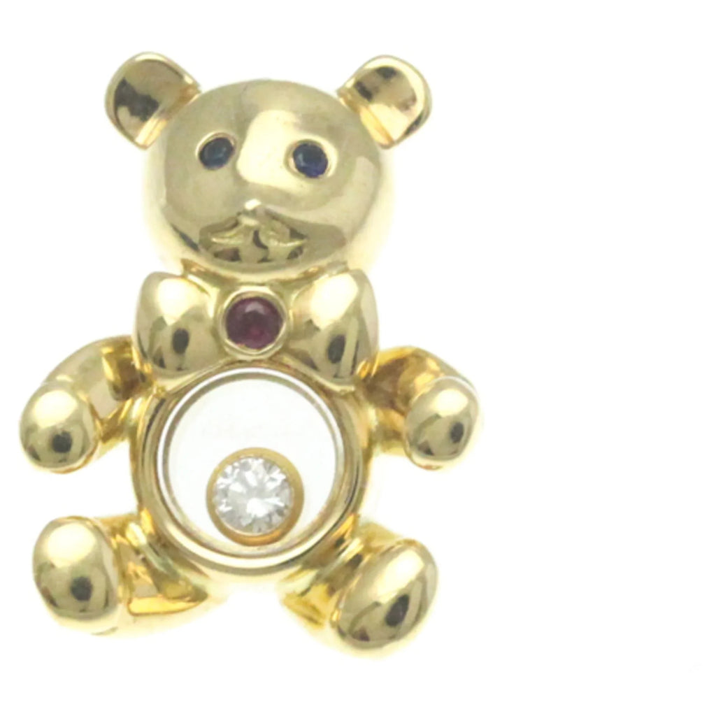 Pre-Owned Chopard Bear Brooch 90/2188-20 Yellow Gold (18K) Diamond,Ruby,Sapphire Brooch Gold (Good)
