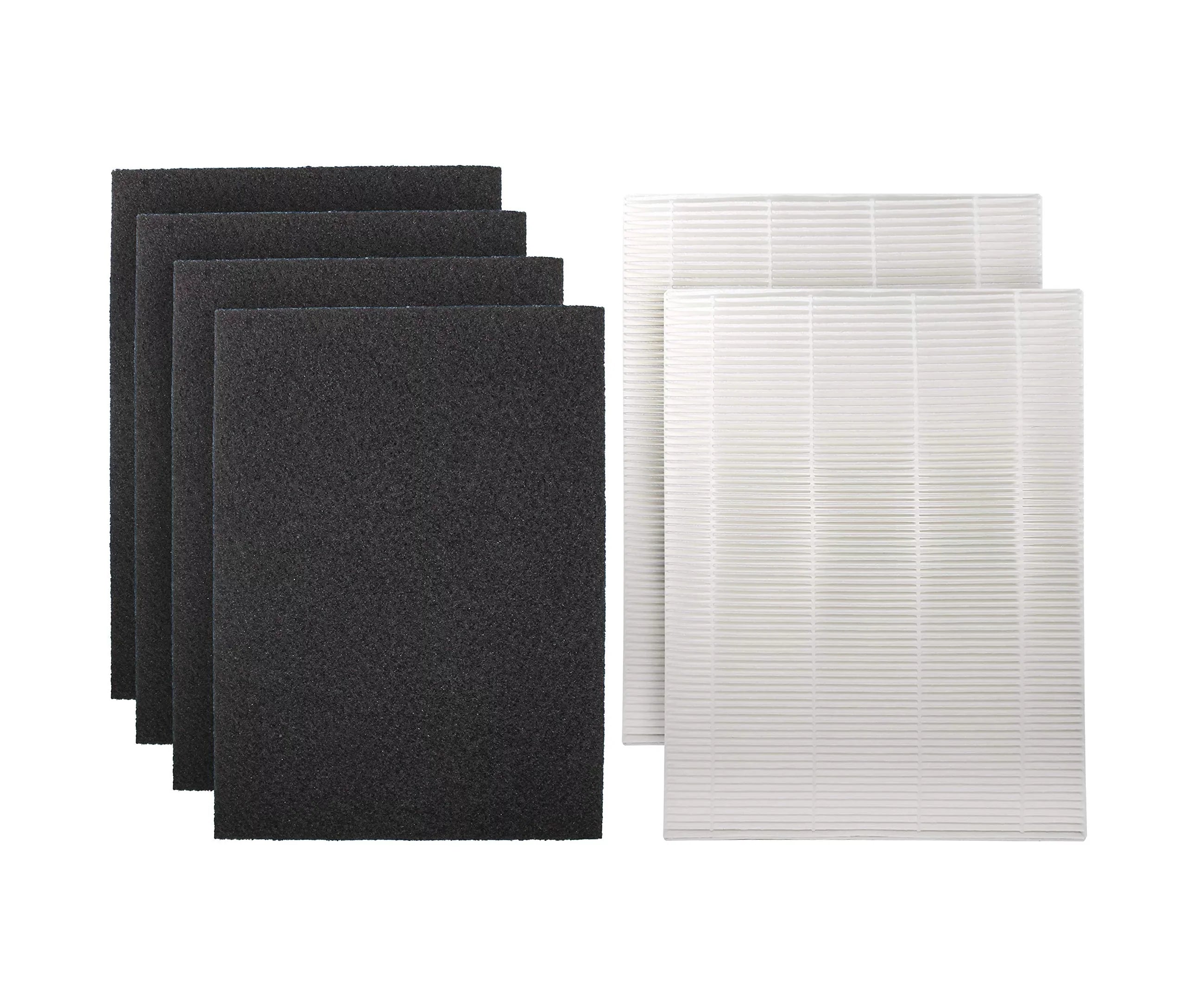 2  4 Carbon Replacement Filters Set Compatible with Coway -1216L Tower Air Purifier, -1216-