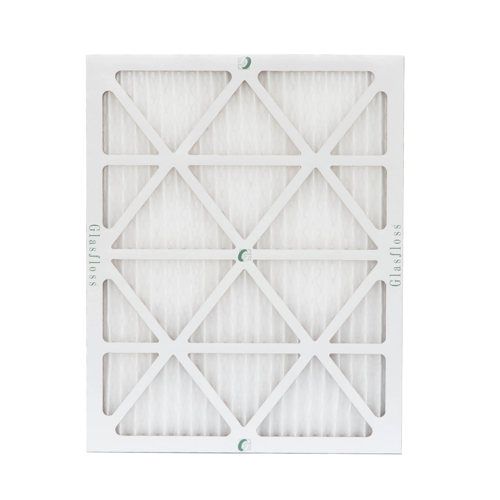12 Pack of 14x20x1  10 Pleated Air Filters by Glasfloss. Actual Size: 13-1/2 x 19-1/2 x 7/8