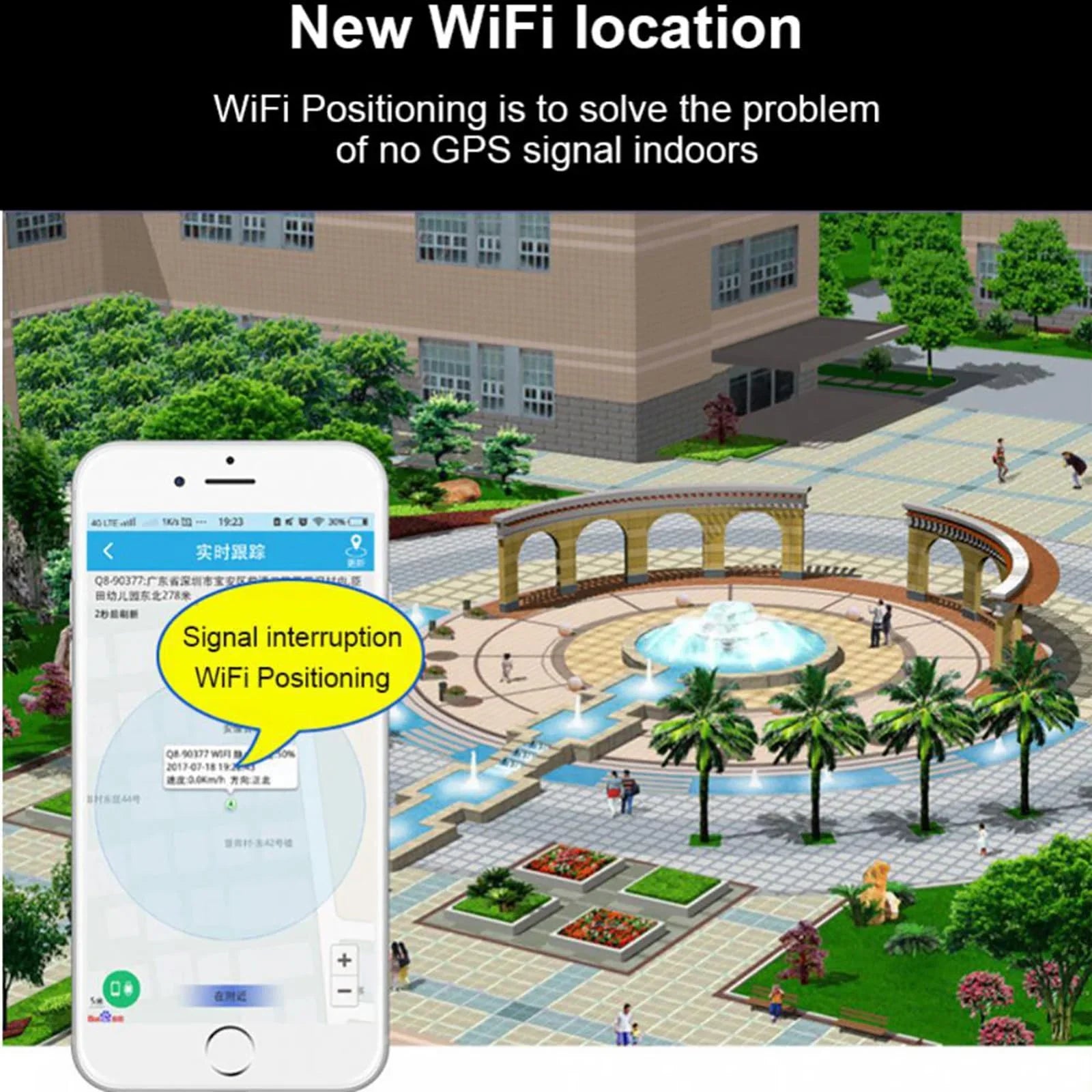 Tracker for The Elderly, Anti-Lost  Locator, Historical Track Query, High-Definition Voice Call, Suitable for Children, Alzheimer's Disease, Autism, Blind People(without sim card)