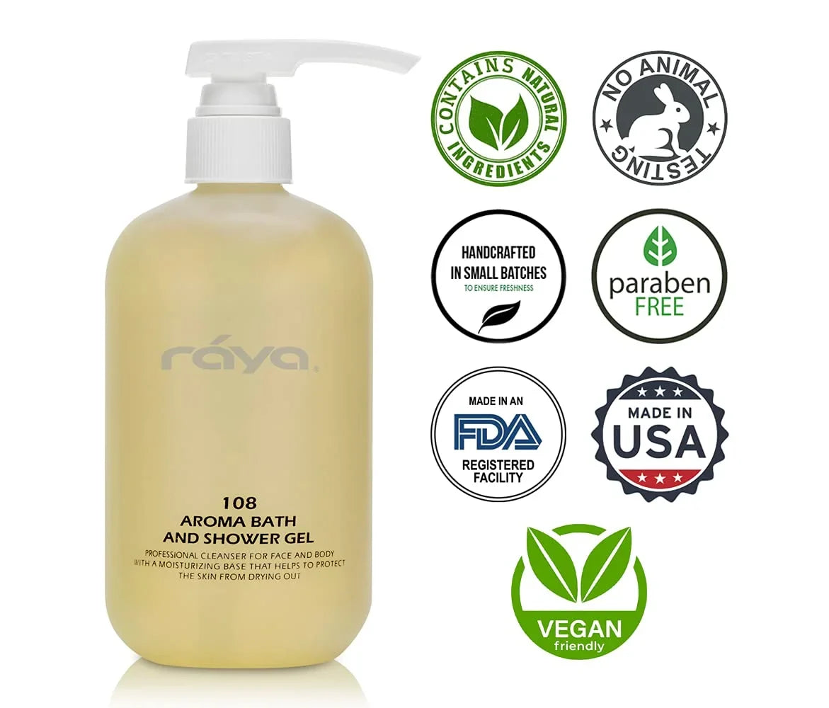 Aroma Bath And Shower Gel 16 Oz (108) | Gentle And Moisturizing Body Cleanser | Great For All Skin