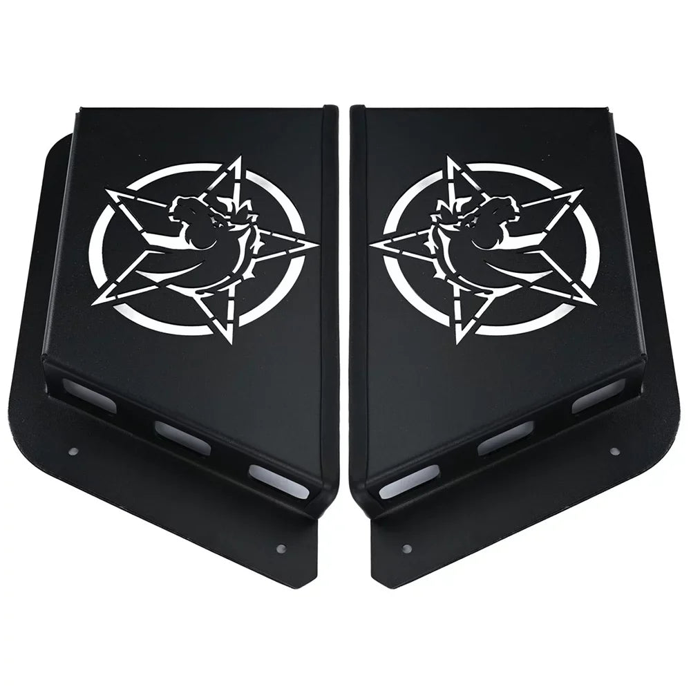 Rear Door Panel Pocket Organizer Box for Ford for Bronco 2/4 Door 2021+(- ), Black Metal Water Proof Dust Proof Scratch Resistance,1 Pair