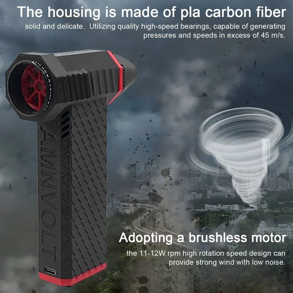 moobody Jet Fan with Brushless Motor, High 110,000RPM Turbofan, 200A  Tube , Excellent for Keyboard Cleaning and More!