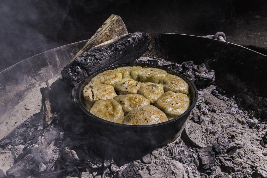 Camp Chef 12" Dutch Oven and Skillet Set, CBOX100, Cast Iron Nonstick