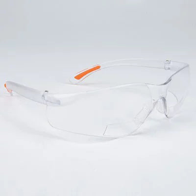 N-Specs Tridon Readers Clear Anti-Scratch Lens Magnifying Safety Glasses 3.00 Diopter - (8 Pairs)