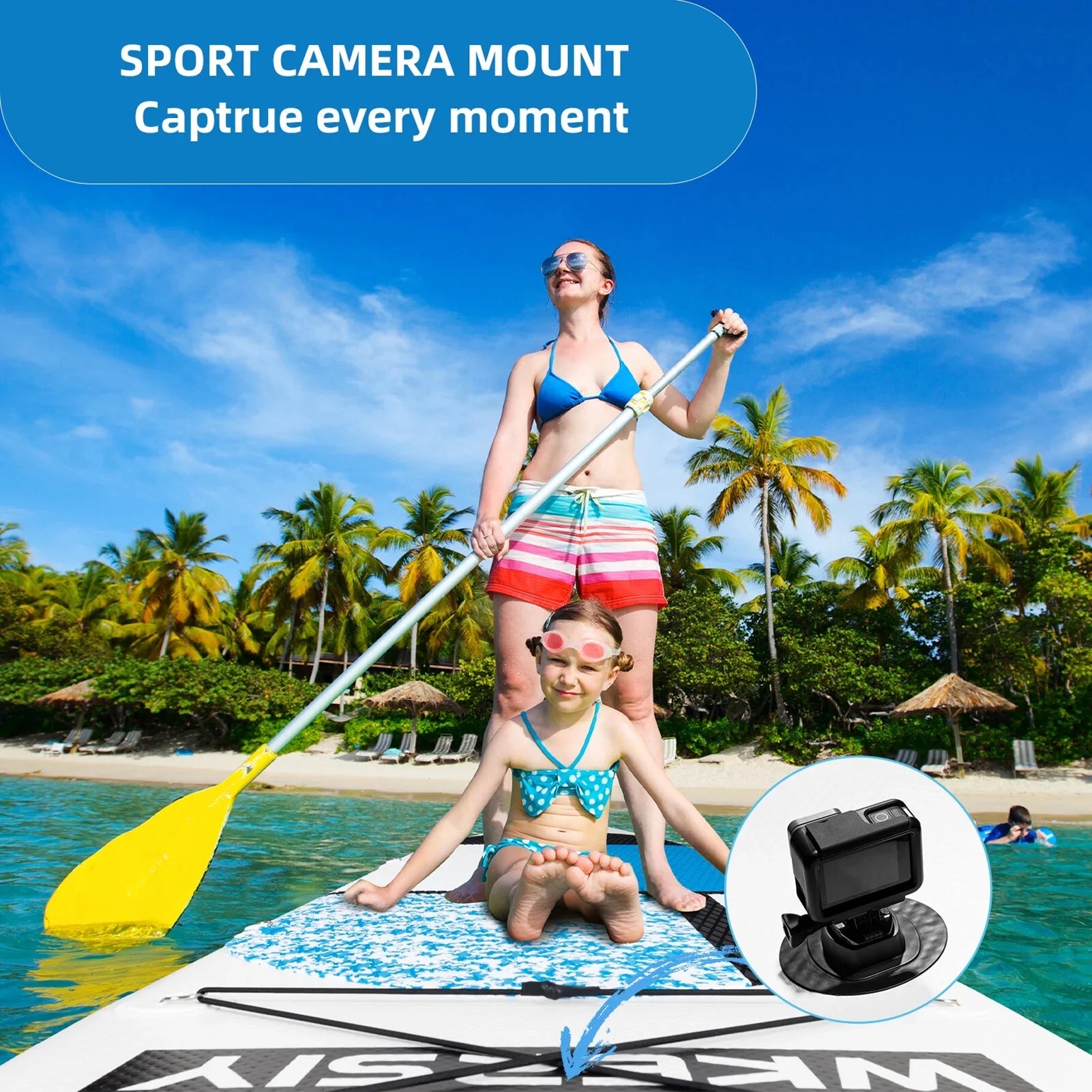 Inflatable Stand Up Paddle Board Non-Slip  for All Skill Levels Surf Board with Air Pump Carry Bag Leash Standing Boat for Youth & Adult
