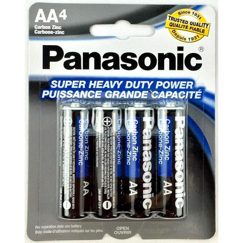 48  Panasonic  Batteries Super Heavy Duty Power Carbon Zinc Double A Battery 1.5v