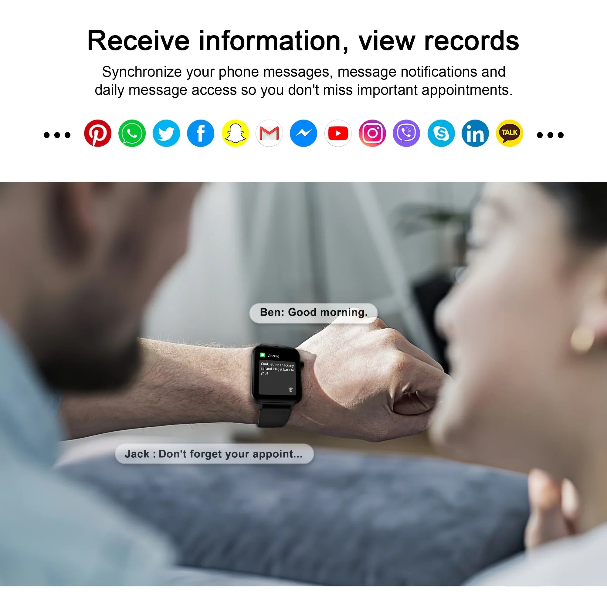 Blackview Smart Watch for Android and iOS, Fitness Tracker with Bluetooth Call, 1.83"  Touch Screen, Waterproof, 4 Mini Games,100+ Sports, Smartwatch with Voice Assistant, Romantic Gifts Set of 2